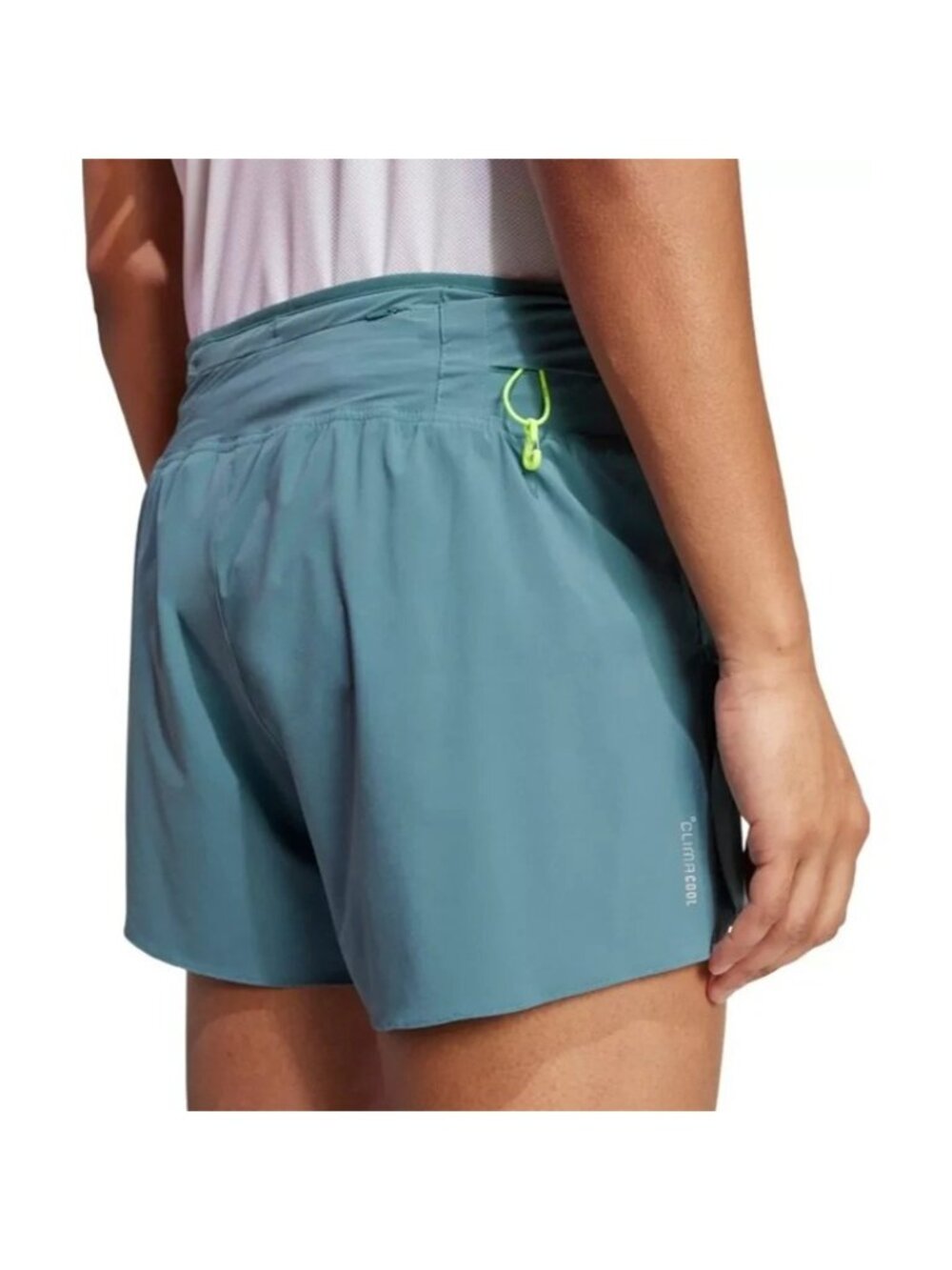 Adidas Adizero Archive 2" Running Gel Short Size Medium Men Teal JV9309 - Picture 4 of 9